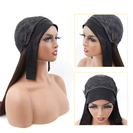 The Band Silk Statement - Human Hair (Headband Wig)