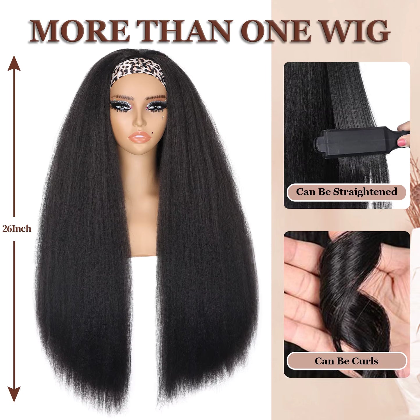 The Band Belle – Synthetic (Headband Wig)