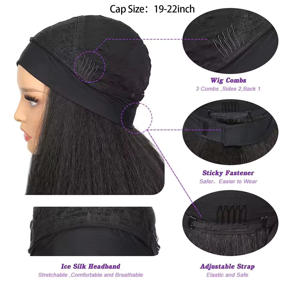 The Band Belle – Synthetic (Headband Wig)