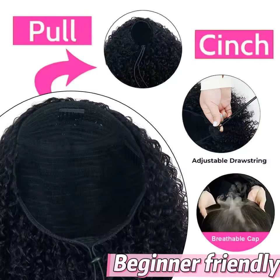 The Curl Woah - (Half Wig) Human Hair