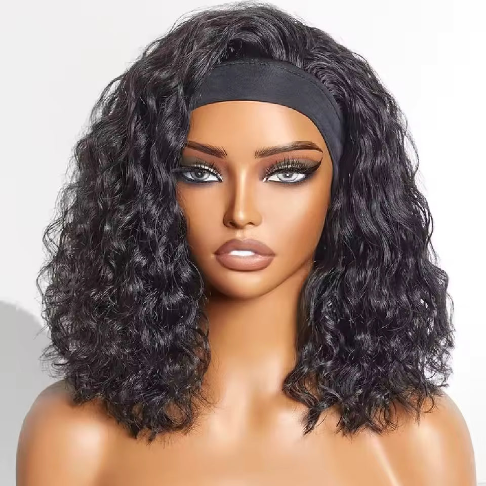The Band Coco Wave - Human Hair (Headband Wig)
