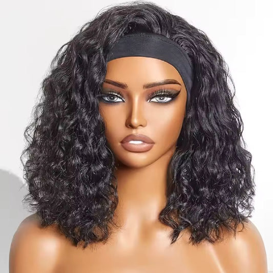 The Band Coco Wave - Human Hair (Headband Wig)