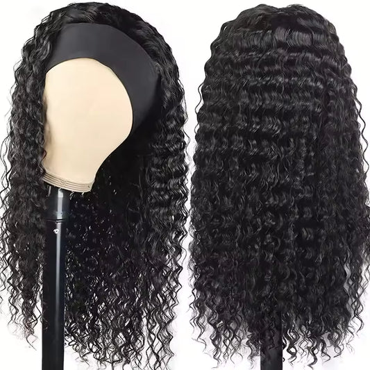 The Band Coco Wave - Human Hair (Headband Wig)