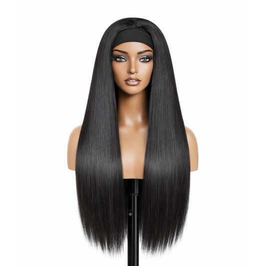 The Band Silk Statement - Human Hair (Headband Wig)